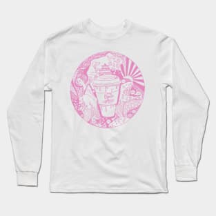 Light Pink Coffee In Japan Long Sleeve T-Shirt